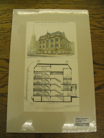 Competitive Design for the Long Island Historical Society (b), Brooklyn, NY, 1879, H. Hudson Holly