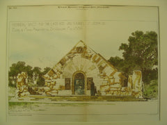 Memorial Vault for the Late Hon. Jas. N. Burnes, St. Joseph, MO, 1890, Eckel and Mann
