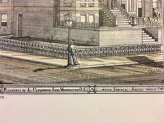 L Clephane Residence, Washington DC, 1878, J Fraser, Architect, Original
