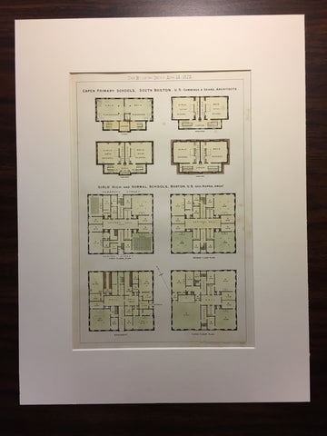 Capen Primary, Girls High and Normal Schools, Boston, MA, 1878, Original
