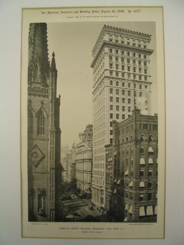 American Surety Building on Broadway, New York, NY, 1896, Bruce Price