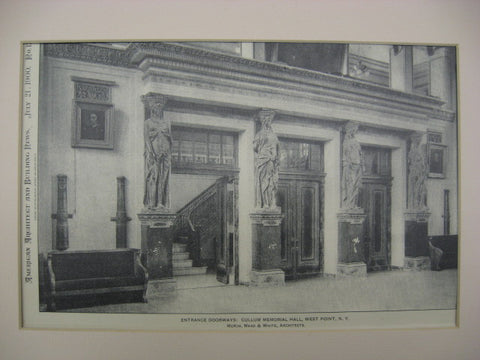 Cullum Memorial Hall, West Point, NY, 1900, McKim, Mead and White