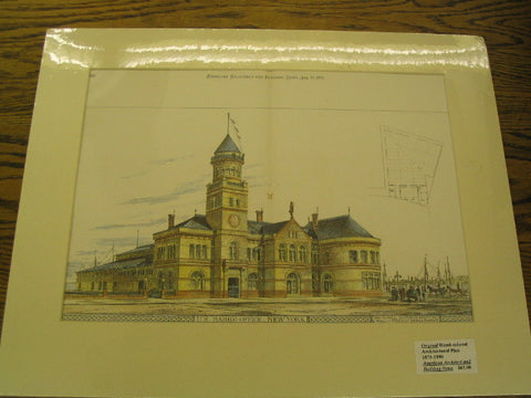 U.S. Barge Office, New York, NY, 1879, Jas. G. Hill