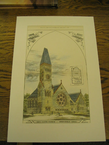 New South Church, Springfield, MA, 1876, W.A. Potter