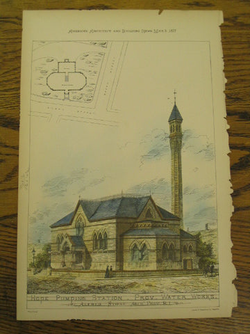 Hope Pumping Station, Providence Water Works, Providence, RI, 1877, Alfred Stone