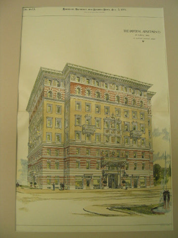 The Imperial Apartments, St. Louis, MO, 1895, W. Albert Swasey