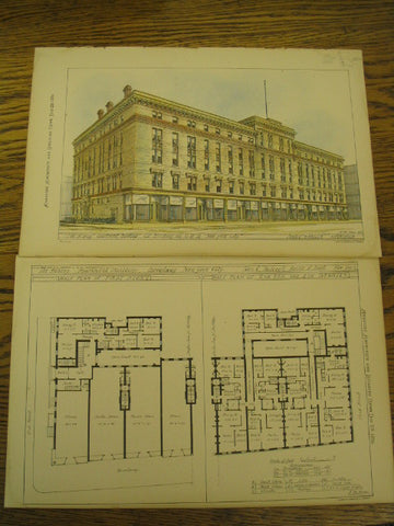 The Albany Apartment Building, New York, NY, 1876, John C. Babcock