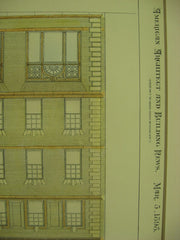 Proposed Building for the Young Women's Christian Association, Rochester, NY, 1898, George T. Otis