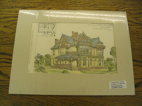 Residence of W.H. Strong, Esq., Detroit, MI, 1880, Jno. M. Donaldson