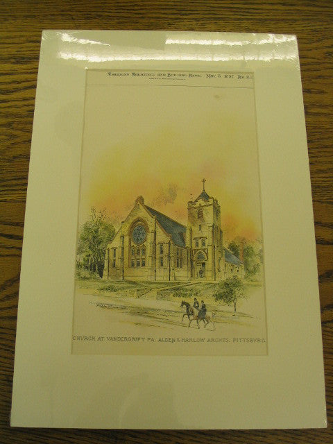 Church at Vandergrift, PA, Vandergrift, PA, 1897, Alden & Harlow