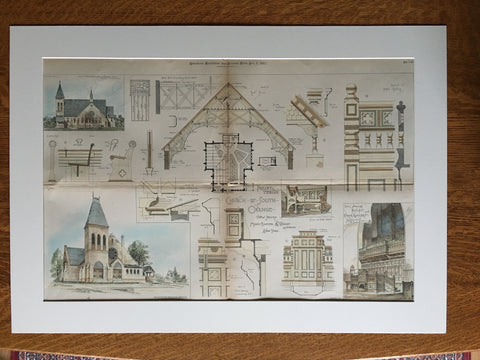 Presbyterian Church, South Orange, NJ, Rossiter & Wright, Original Plan