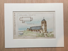 Episcopal Church, Kennebunkport, ME, 1887, Henry P Clark, Original Hand-colored