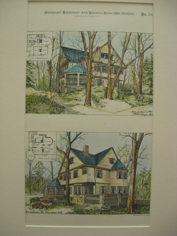 House at Jamaica Plain, MA, 1886, Unknown