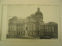 Capitol and State Buildings, Harrisburg, PA, 1893, Robert Mills