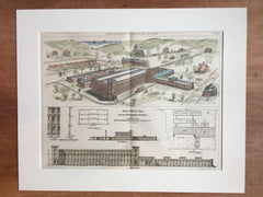 Mill, Slow Burning Principle, Boston, MA, 1879, Original, Hand Colored