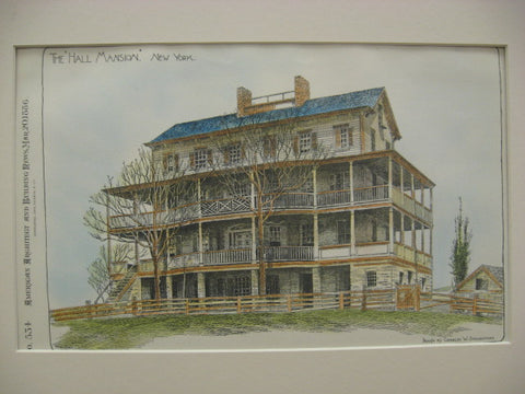 The Hall Mansion, New York, NY, 1886, Charles W. Stoughton