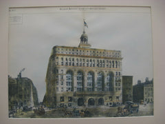 New Exchange Building for the State Street Syndicate, Boston, MA, 1887, McKim, Mead and White