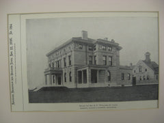 House for E. F. Williams, St. Louis, MO, 1898, Barnett, Haynes and Barnett
