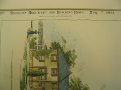 Cottage for William A. Grant, Newport, RI, 1900, Creighton Loitius