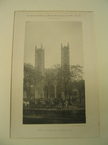 Church of Notre Dame, Montreal, CAN, 1888