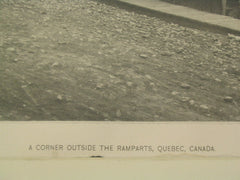 A Corner Outside the Ramparts, Quebec, CAN, 1887