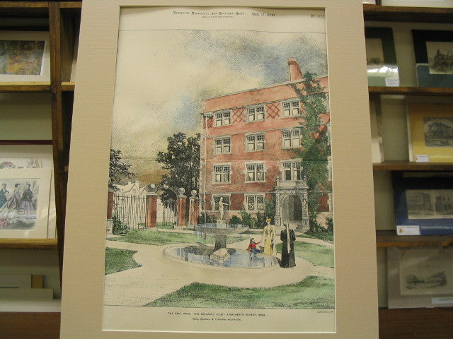 Richmond Court Apartments, Boston, MA, 1899, Cram, Goodhue Ferguson