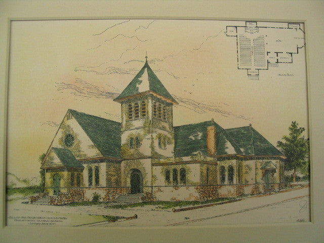Presbyterian Church and Chapel, Los Angeles, CA, 1888, S.I. Haas