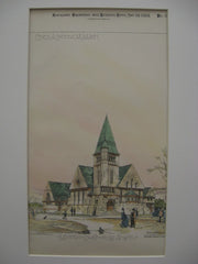 Lutheran Church, Los Angeles, CA, 1888, Willis Polk