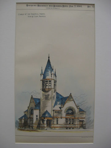 Church of the Disciples, Toronto, CAN, 1891, Knox and Elliot