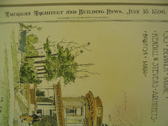 House for J. H. Burleigh, South Berwick, ME, 1896, Kendall and Stevens