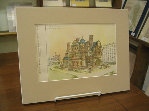 New Residence and Stable on the West Boulevard, New York, NY, 1884, Gilbert and Thompson