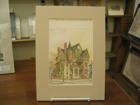 Residence of Dr. L. C. Warner on the corner of 5th Avenue and 126th Street, New York, NY, 1884, A. B. Jennings