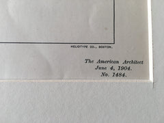 New York Historical Society, 1904, Howells & Stokes, Original Plan Hand-colored x