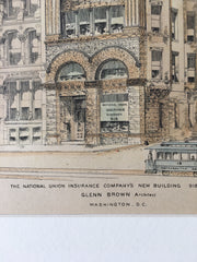 National Union Insurance, 918 F Street NW, Washington DC, 1890, Original x
