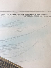 Store, Shreve Crump Low, Tremont & West Sts., Boston, MA, 1890, Original x