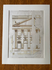 Court House of Appellate Division, NY, 1900, J Brown Lord, Original Hand Colored -