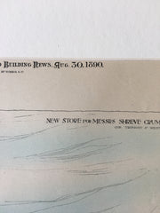 Store, Shreve Crump Low, Tremont & West Sts., Boston, MA, 1890, Original x
