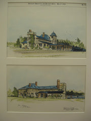 Knollwood Cemetery Station and Administrative Building, Sharon/Canton, MA, 1898