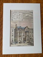 R C Johnson House, Washington DC, 1883, C H Read, Original Hand Colored