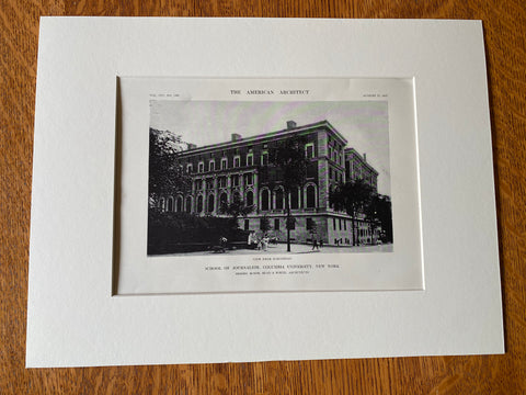 School of Journalism, Columbia University, New York, 1913. McKim, Mead & White