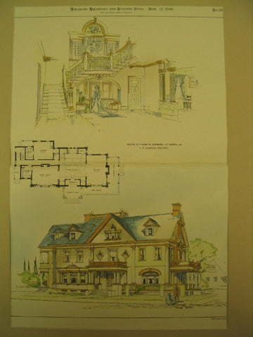 House of Frank W. Simmons, Ottumwa, IA, 1900, F. R. Comstock
