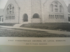 First Presbyterian Church, St. Louis, MO, 1891, John G. Cairns