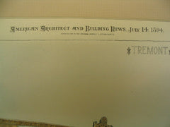 Tremont Temple, Boston, MA, 1894, Blackall and Newton