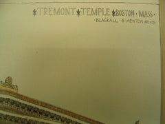 Tremont Temple, Boston, MA, 1894, Blackall and Newton