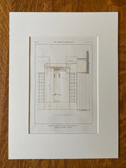 Roosevelt Field Airport, Hangar Detail, Long Island, NY, 1929, Hand Colored Original -