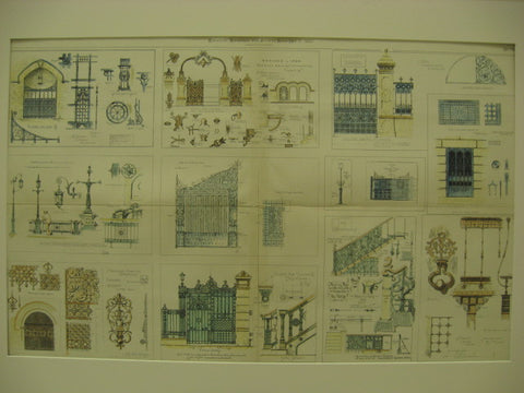 Designs in Iron for the American Architect Competition, 1882