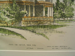 House for Hayter Reed, Ottawa, CAN, 1894, Hoppin and Koen