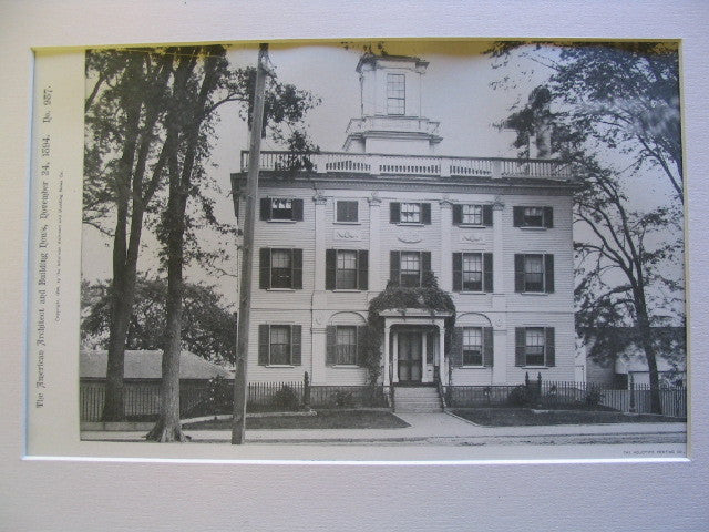 Daniel H. Pierce House Built in 1799, 1894