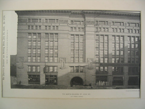 Martin Building, St. Louis, MO, 1896, G. R. Mann