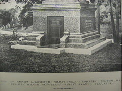 Tomb of George L. Randidge at Forest Hills Cemetery, Boston, MA, 1891, Fehmer and Page